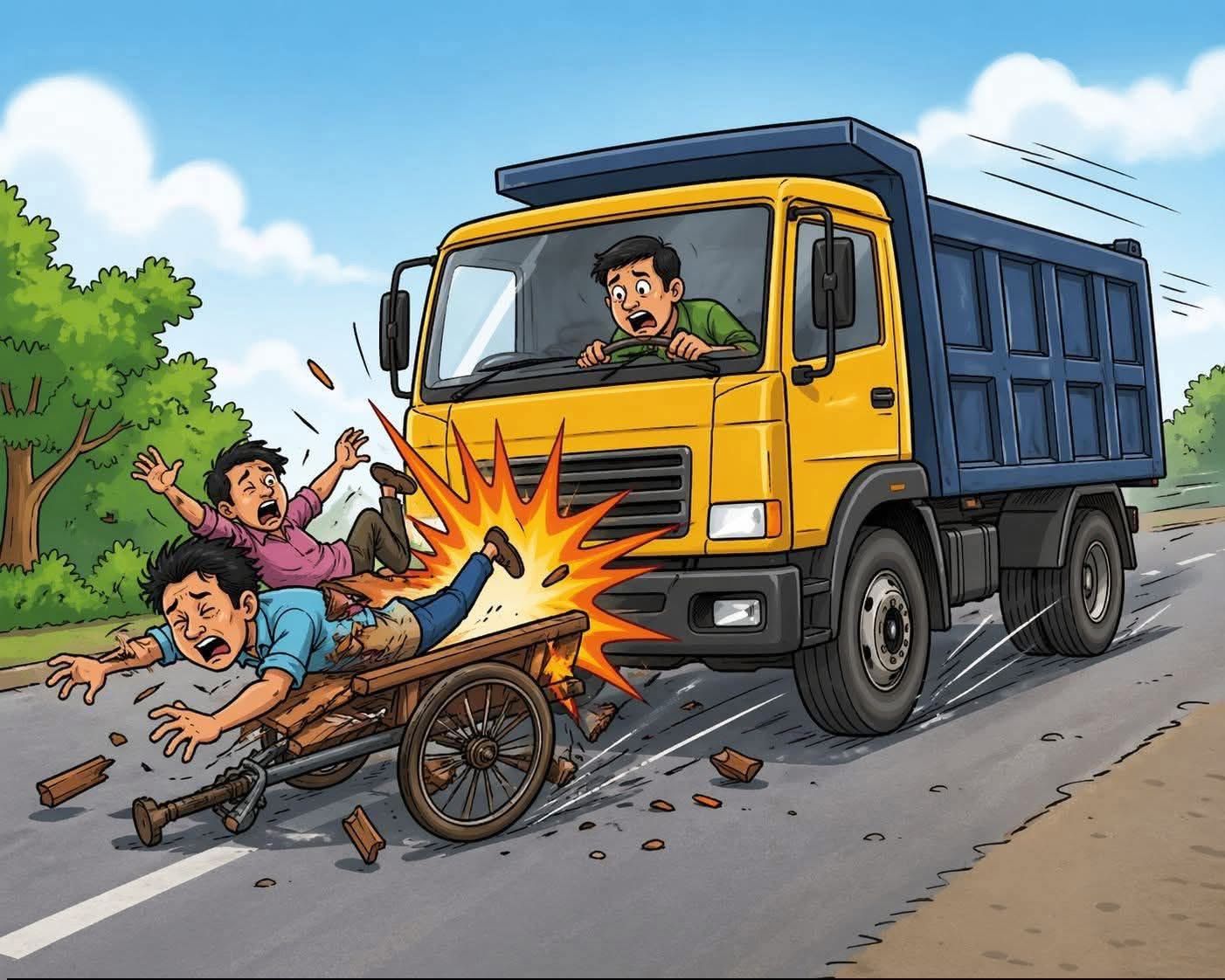 সিংড়ায় ট্রাক-অটোভ্যান সংঘর্ষে নারীর মৃত্যু, স্বামী আহত