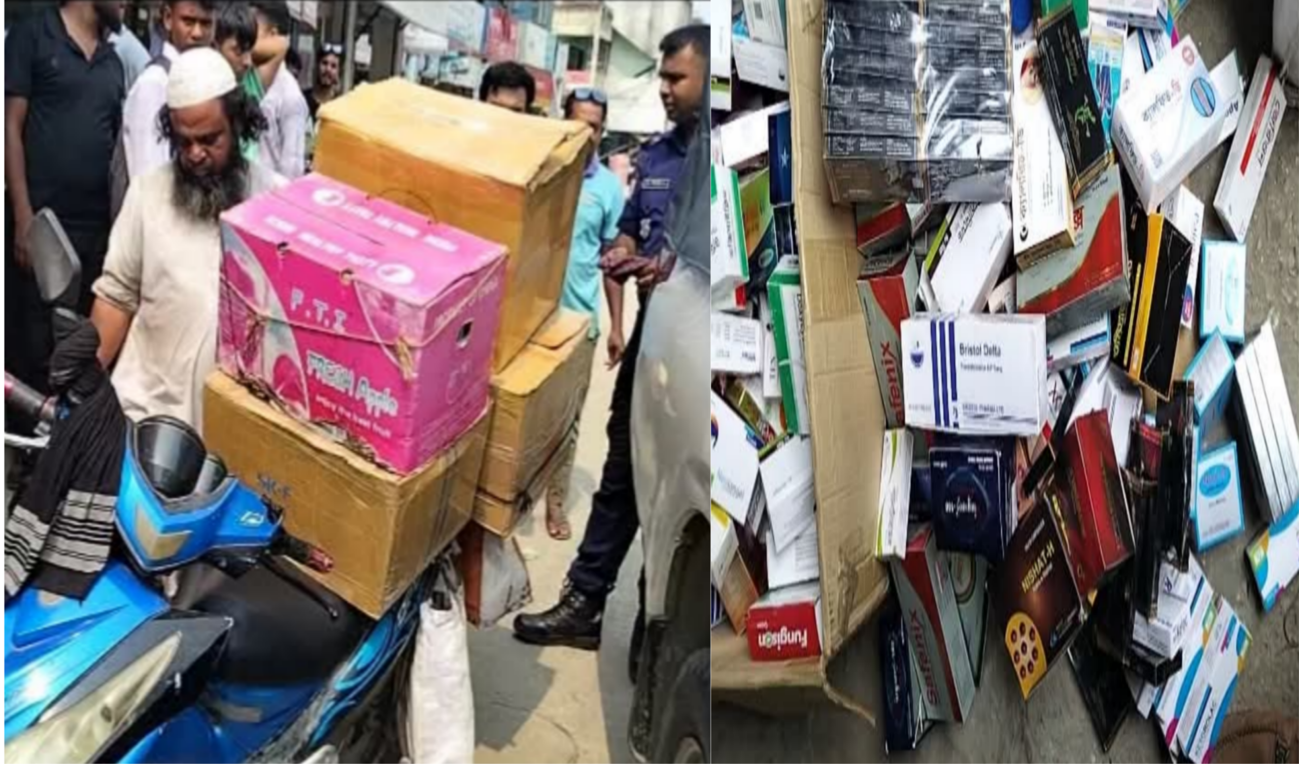 বিপুল পরিমাণ ভেজাল মেয়াদোত্তীর্ণ ও যৌন উত্তেজক ওষুধ জব্দ